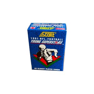 1991 Score NFL Young Superstars, un tout nouveau coffret de 40 cartes de football vintage. Emmitt Smith, Junior Seau et bien d'autres stars !