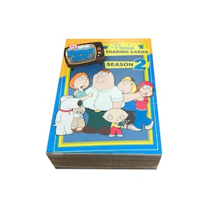 Family Guy Temporada 2 conjunto base completo de 72 cards colecionáveis vintage em excelentes condições. The Griffins, Quagmire, Cleveland, mais! Inkworks.
