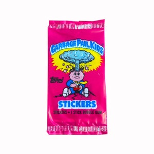 Garbage Pail Kids Series 1 UK edition vintage cello pack. Topps Ireland 1985. Must have for GPK fans! HTF!
