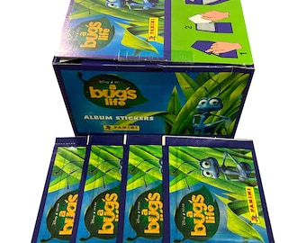 4 packs of A Bug&#39;s Life collectable stickers. Collect them all! Disney Pixar. Released by Panini in 1998. Adorable!