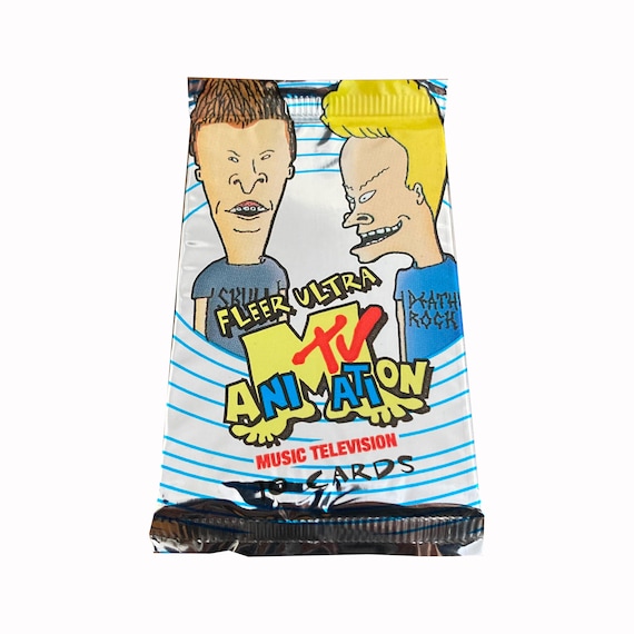 1 Pack of MTV Animation Vintage Trading Cards. 10 Cards per Pack