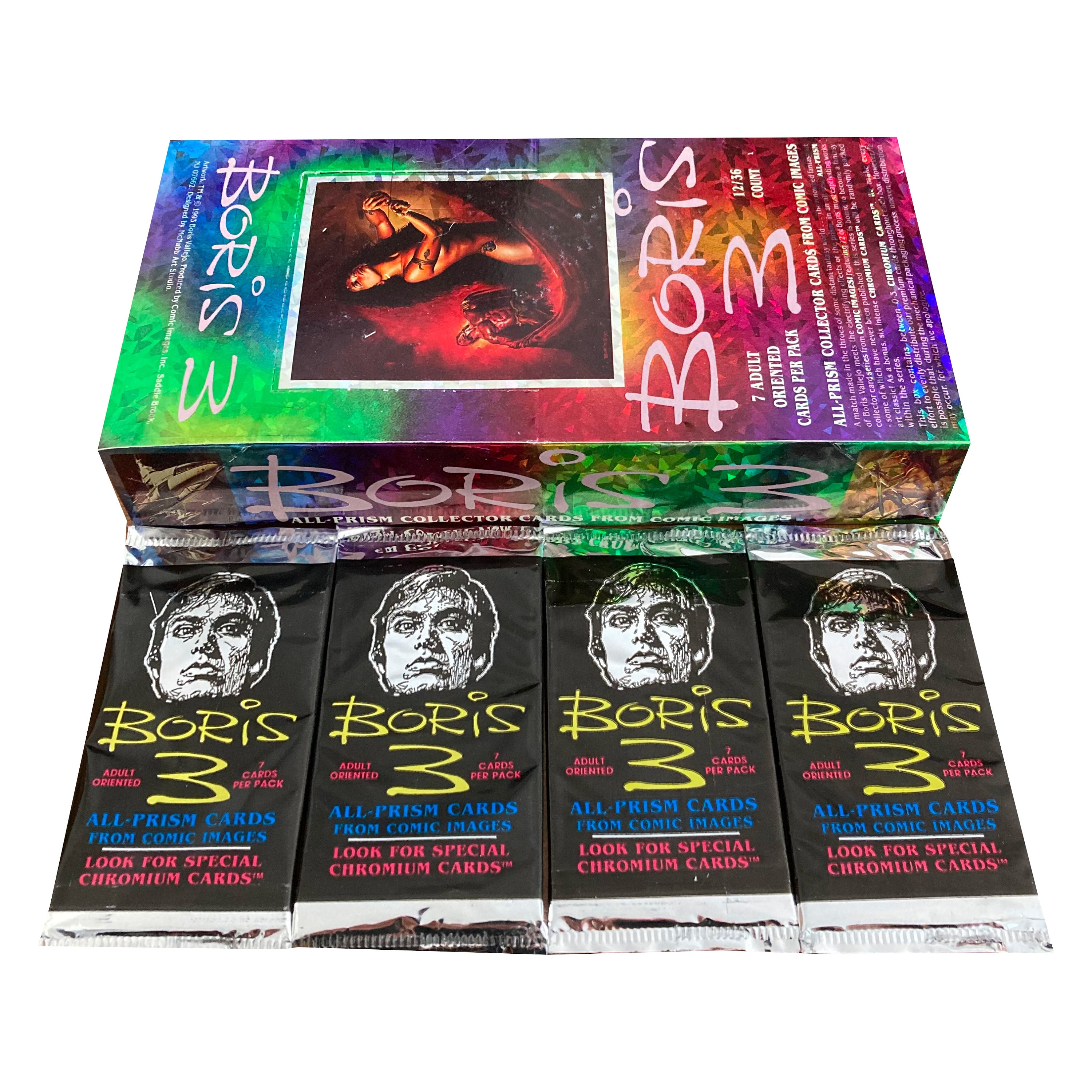 4 Packs of Boris Series 3 All-prism Vintage Fantasy Art Trading