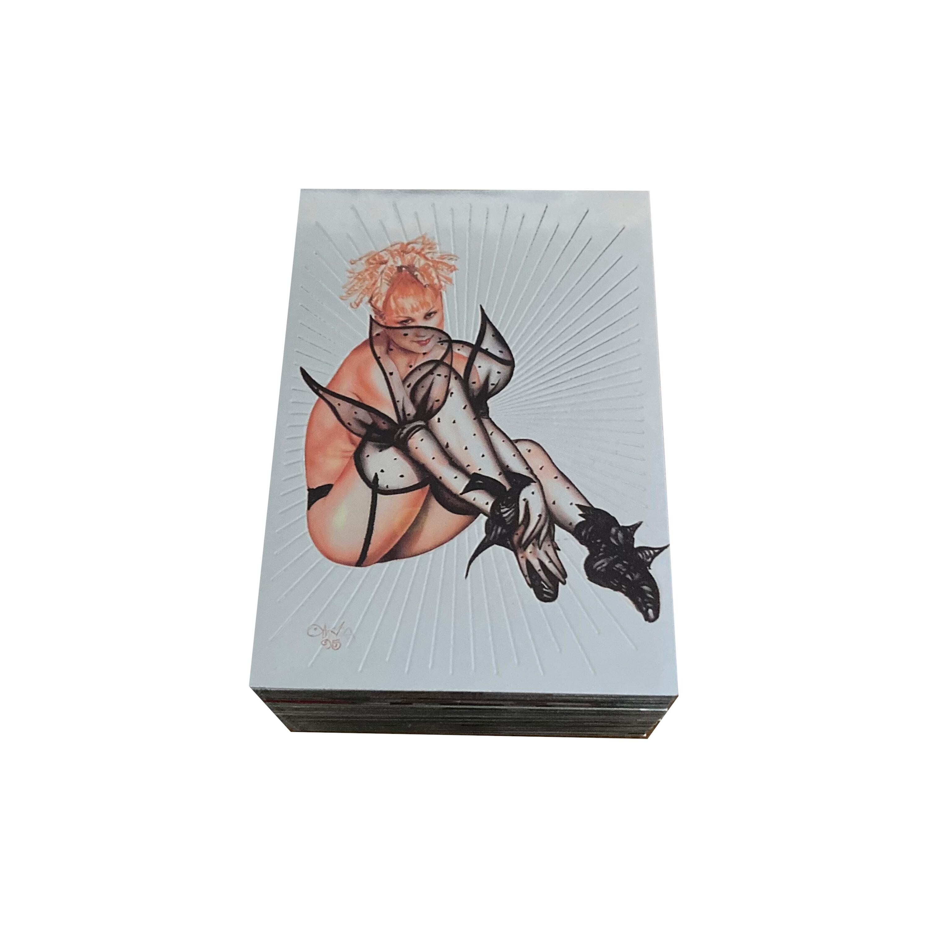 Olivia 5: Studies In Sensuality complete base set of 90 trading cards in excellent condition. Comic Images 1993. Olivia De Bernardinis.