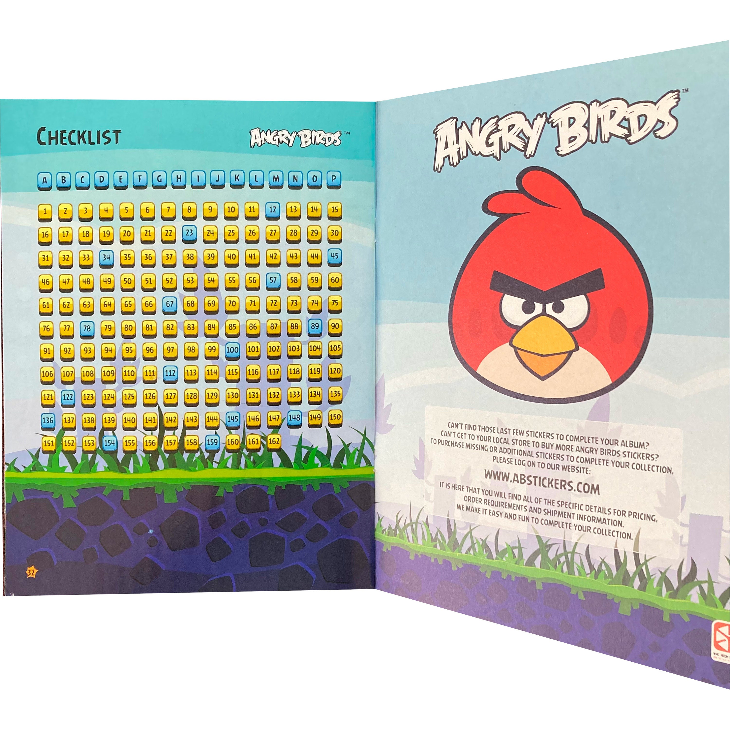 Angry Birds Go Sticker Angry Birds Sticker Album With 10 Packages of Stickers. Each Package ...