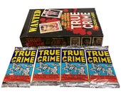 4 packs of True Crime series 1 vintage trading cards. 12 cards per pack. Rare and hard to find Eclipse Enterprises 1992. Serial Killers.