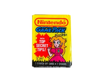 Pack of Nintendo Game Packs Vintage Scratch-off Game Cards