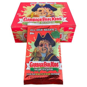 Garbage Pail Kids All New Series 2 Vintage Folienpackung. Enthält 5 Sticker und einen Foliensticker. Topps 2004. Must have für DPK-Fans! HTF!
