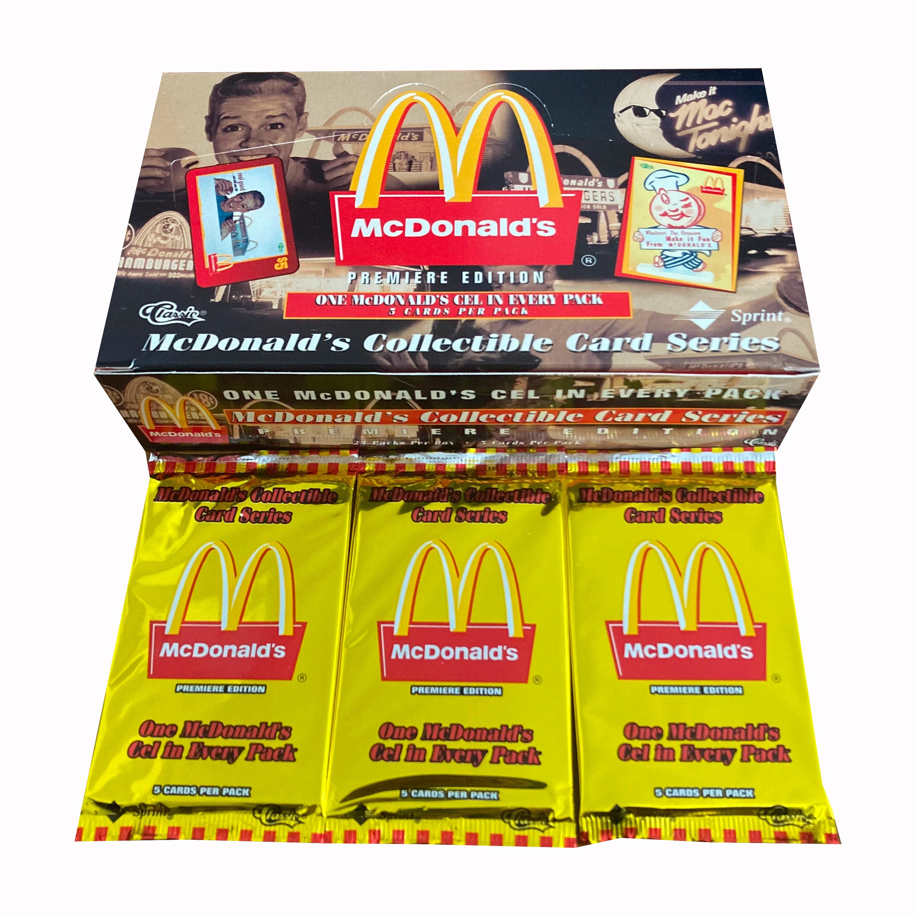 3 Packs of Mcdonald's Premiere Edition Vintage Collector