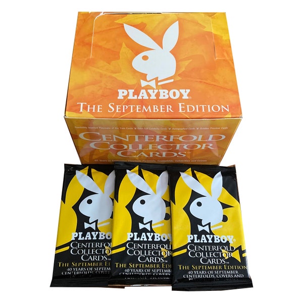 3 packs of Playboy Centerfold Collector Cards September Edition. 40 years of centerfolds, covers and playmate pictorials. Sports Time 1997.