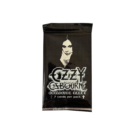1 Pack of Ozzy Osbourne Vintage Trading Cards. 7 Collector Cards