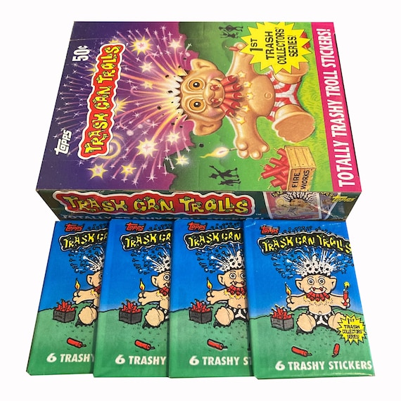 4 Packs of Trash Can Trolls. 1st Trash Collectors' Series! Totally Trashy  Troll Stickers. 6 Sticker Cards per Pack. Topps 1992. - Etsy