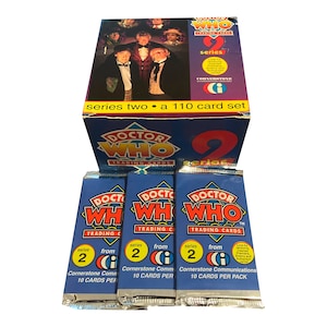 3 packs of Doctor Who series 2 vintage trading cards. 10 cards per pack. 110 card set. Cornerstone Communications 1994.