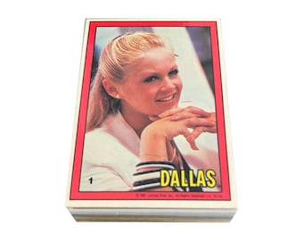 Dallas (tv show) complete set of 56 vintage trading cards in excellent condition. Donruss 1981. JR Ewing.