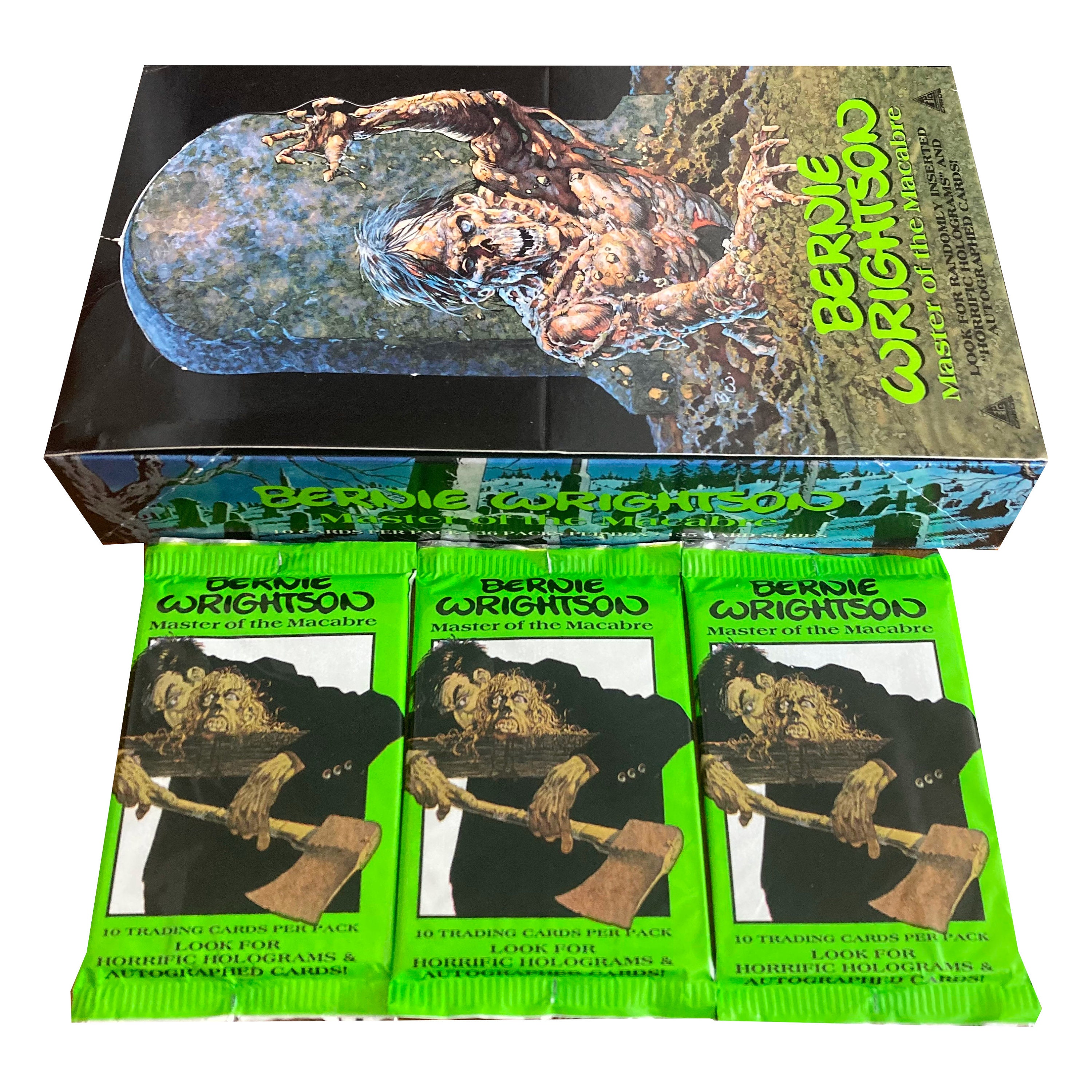 3 Packs of Bernie Wrightson Master of the Macabre Vintage Trading
