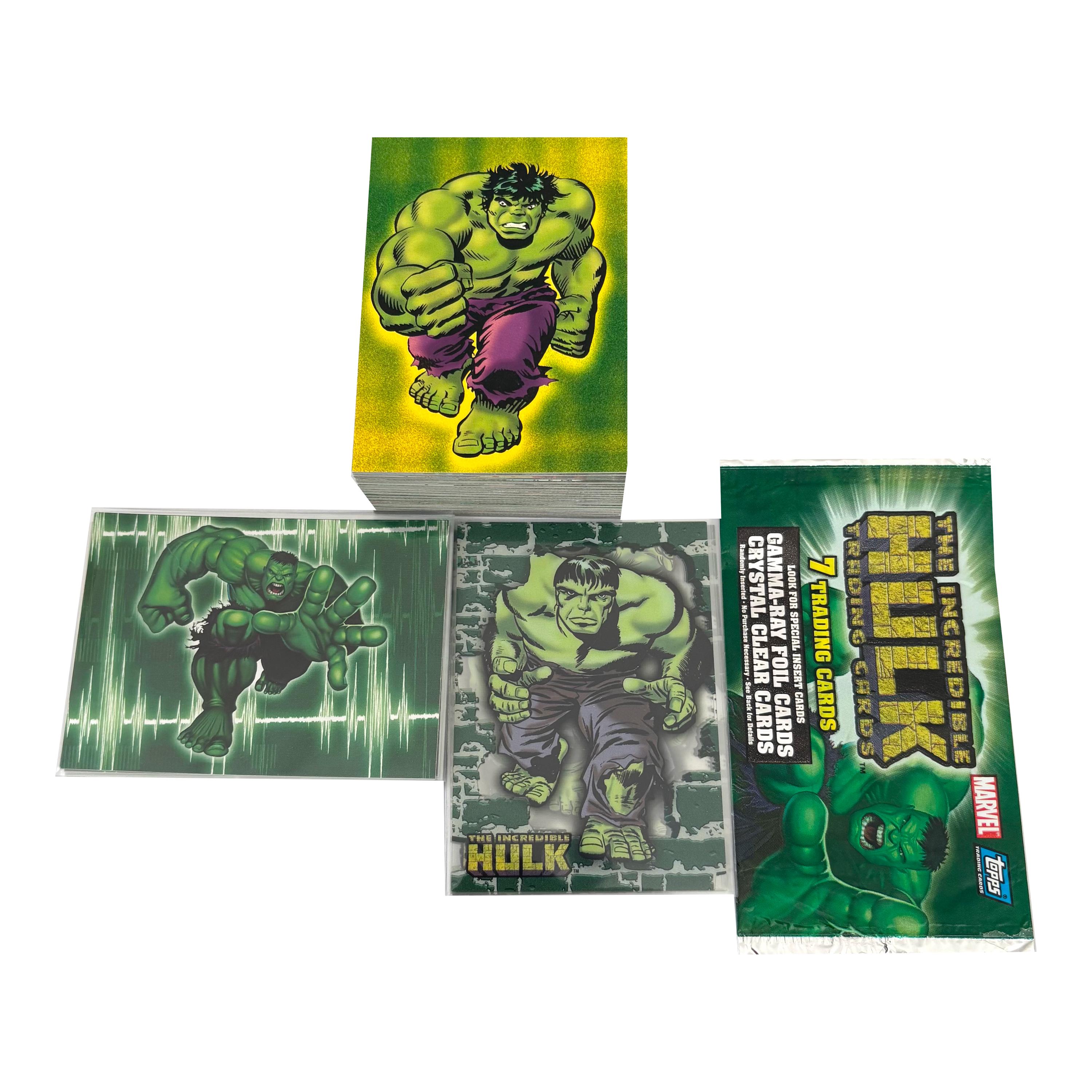 Hulk Mini Card The Incredible Hulk Complete Set of 72 Vintage Trading Cards + 2 ...