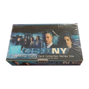 CSI: NY Crime Scene Spurensuche New Yorker werksversiegelte Schachtel mit Vintage-Sammelkarten. Box #001 aus der laufenden Produktion! Ausschließlich Ink 2005.
