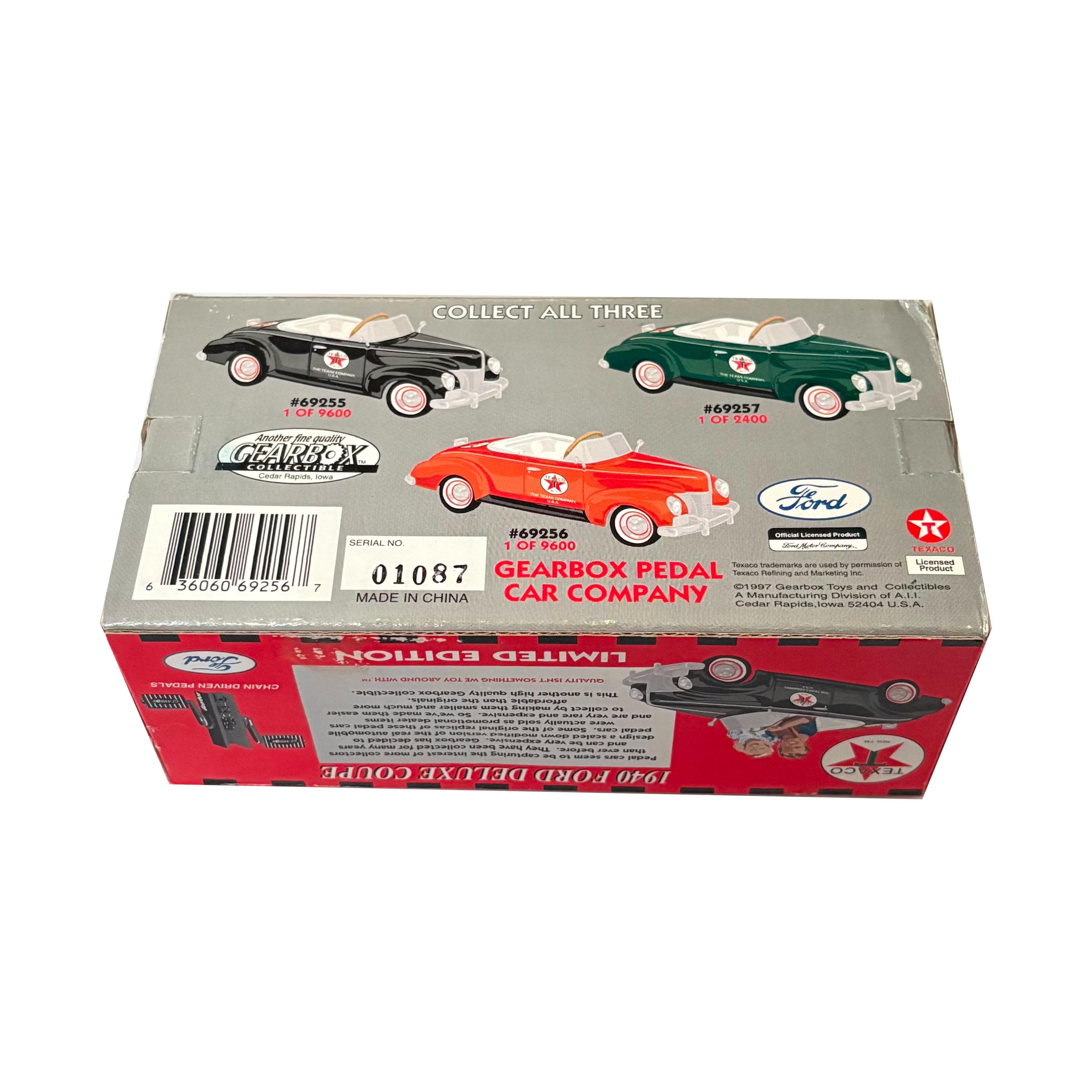 1940 Texaco Ford Deluxe Coupe Limited Edition Diecast Pedal Driven