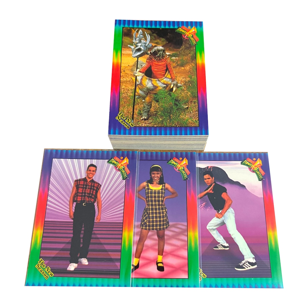 Mighty Morphin Power Rangers the New Season Set of 72 Vintage Trading ...