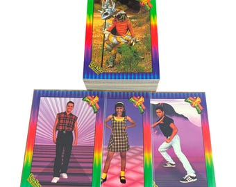 Mighty Morphin Power Rangers The New Season set of 72 vintage trading cards + 3 bonus cards in excellent condition. Collect-a-Card 1994.
