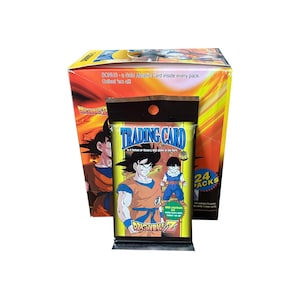 1 paquet de cartes à collectionner vintage Dragon Ball Z Series 2. 10 cartes, dont 1 carte dorée par paquet. Collectionnez les 86 ! Artbox 1998. DBZ
