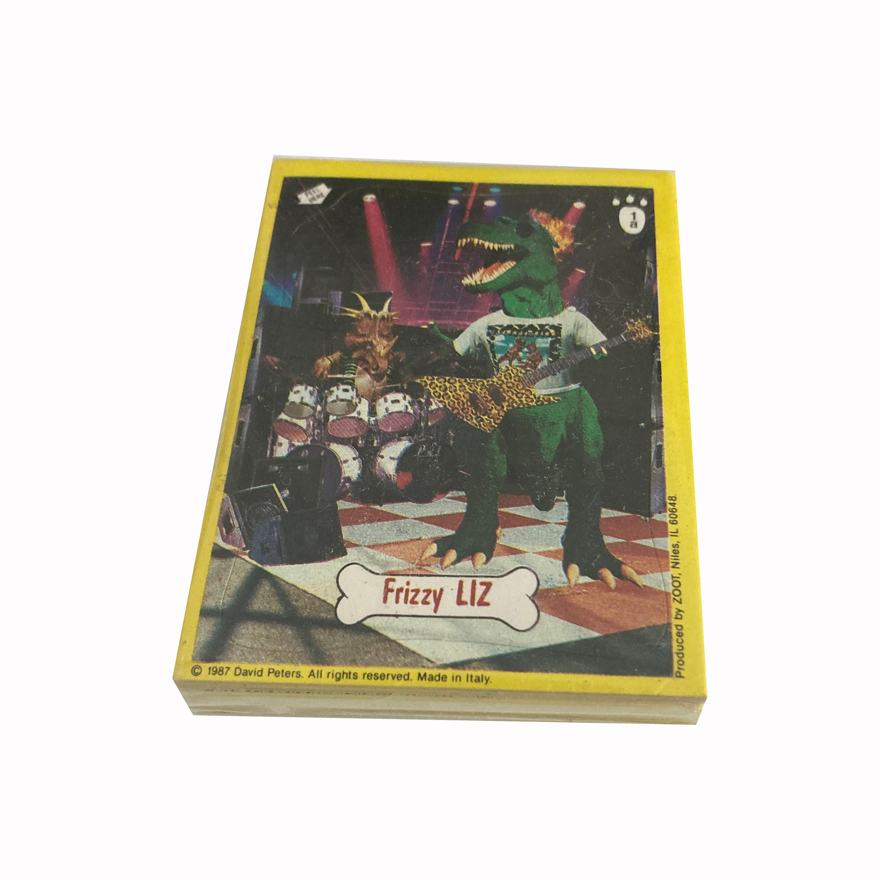 Wacko-saurs Vintage Sticker Cards Complete Set of 48 in Excellent 