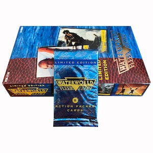 1 confezione di carte collezionabili vintage Waterworld. Celebra il capolavoro di Kevin Costner! 8 carte per confezione. Fleer Ultra 1995. Carte collezionabili rare!