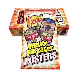 Wacky Packages Posters 50th Anniversary Edition. 1 giant size poster per pack. Collect them all! Topps 2012. GPK