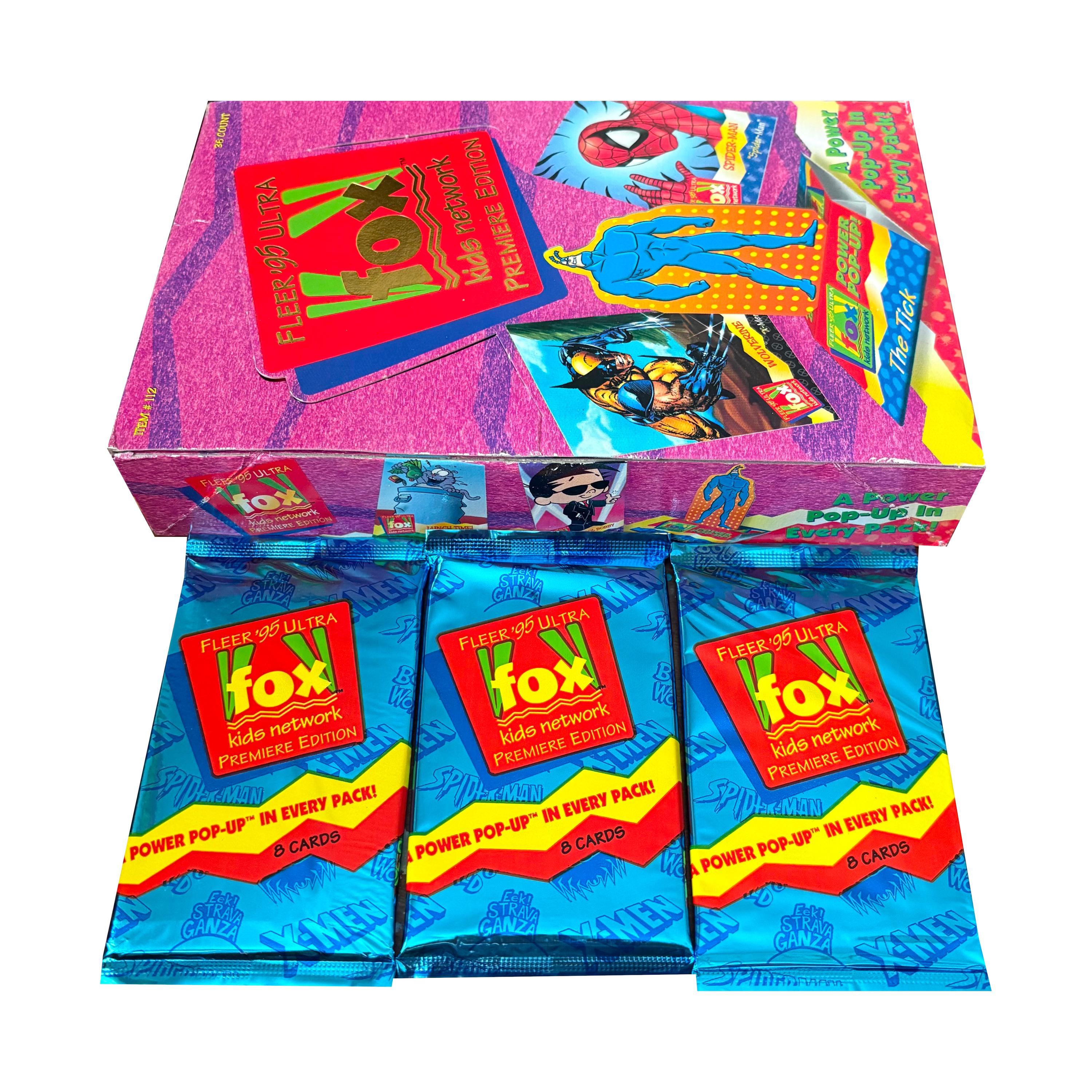 3 Packs of Fox Kids Network Vintage Trading Cards. 8 Cards