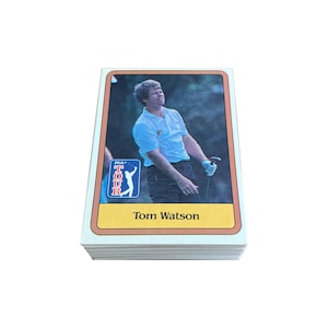 1981 Pro Golf Stars kompletter Satz von 66 Vintage Sammelkarten in ausgezeichnetem Zustand. Donruss 1981. PGA Jack Nicklaus Lee Trevino Tom Watson