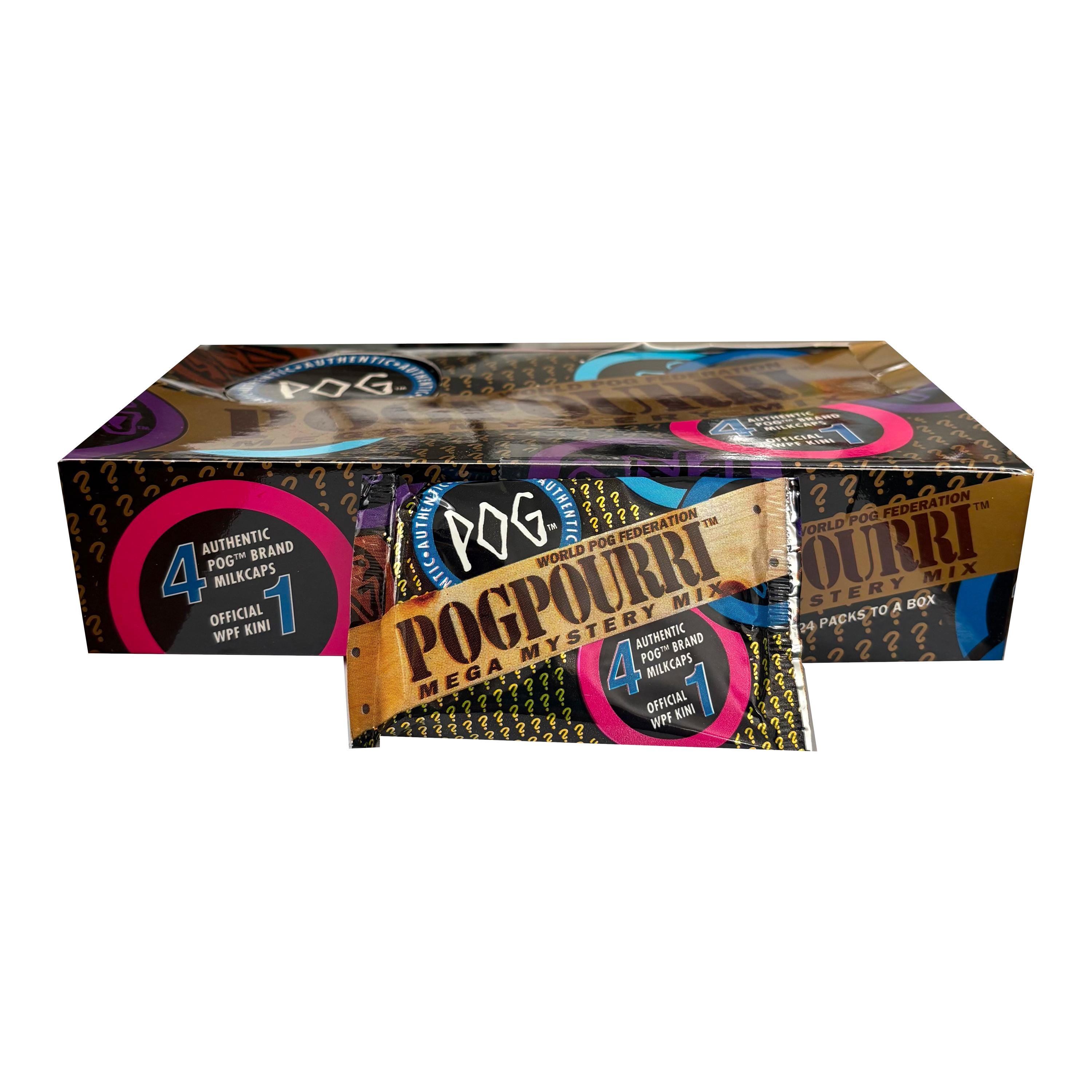 1 Pack of Pogpourri Mega Mystery Mix Vintage Pogs. 4 Authentic Pog