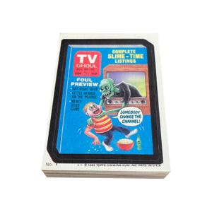 1985 Wacky Packages conjunto completo de 44 cartões de adesivos vintage em excelente estado. Topps 1985.