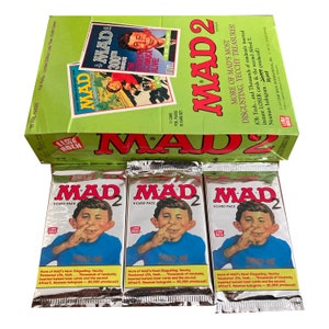 3 pakken MAD Magazine Series 2 ruilkaarten. Meer van Mad's slechtste! 11 kaarten per pak. Willekeurige inzetstukken! Uitgebracht door Lime Rock in 1992. Leuk!