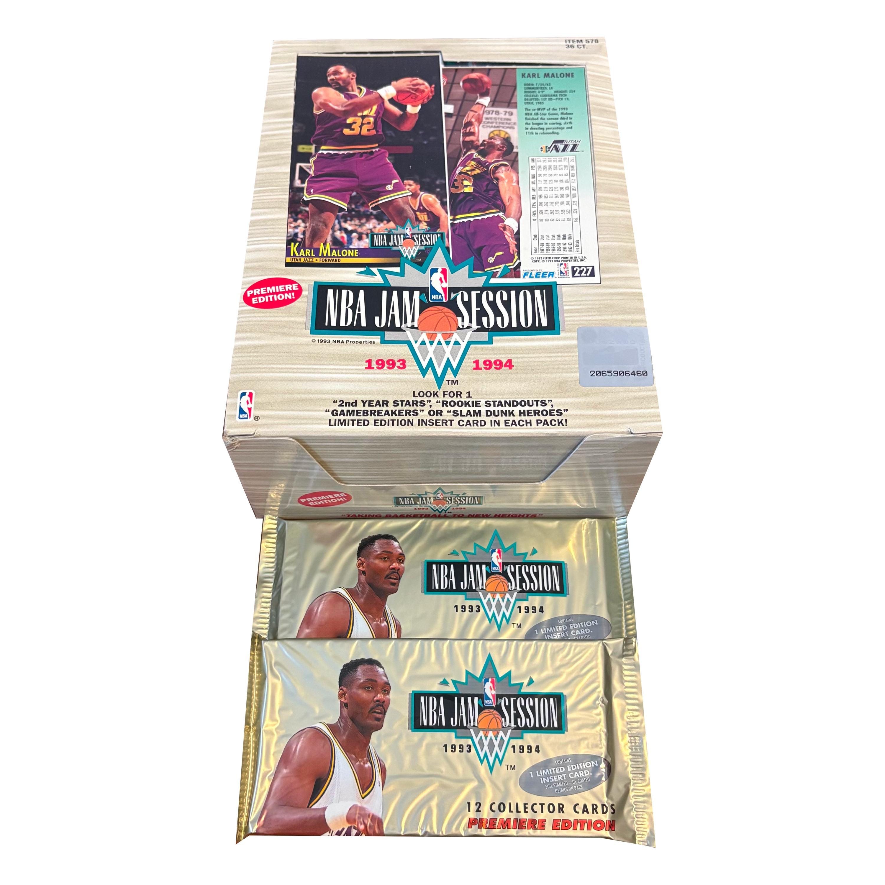 2 Packs of 1993-1994 NBA Jam Session Vintage Oversize NBA