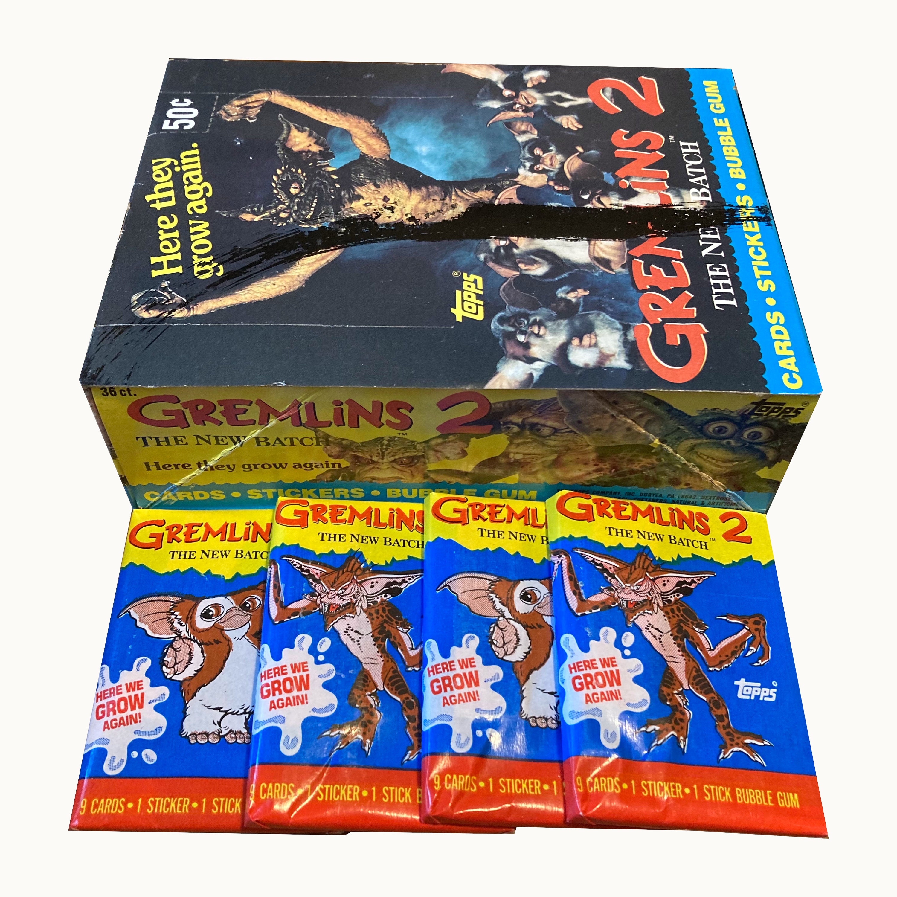 1990 Topps Gremlins 2 The New Batch Box 36 packs 1990 Topps Gremlins 2 The New Batch Box 36 packs