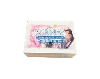 Xena Warrior Princess Dangerous Liaisons complete base set of 90 vintage trading cards in excellent condition. Rittenhouse 2007.