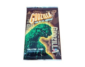 1 pack of Godzilla King Of The Monsters vintage trading cards. 6 cards per pack. Collect them all! Comic Images 2006. kaiju