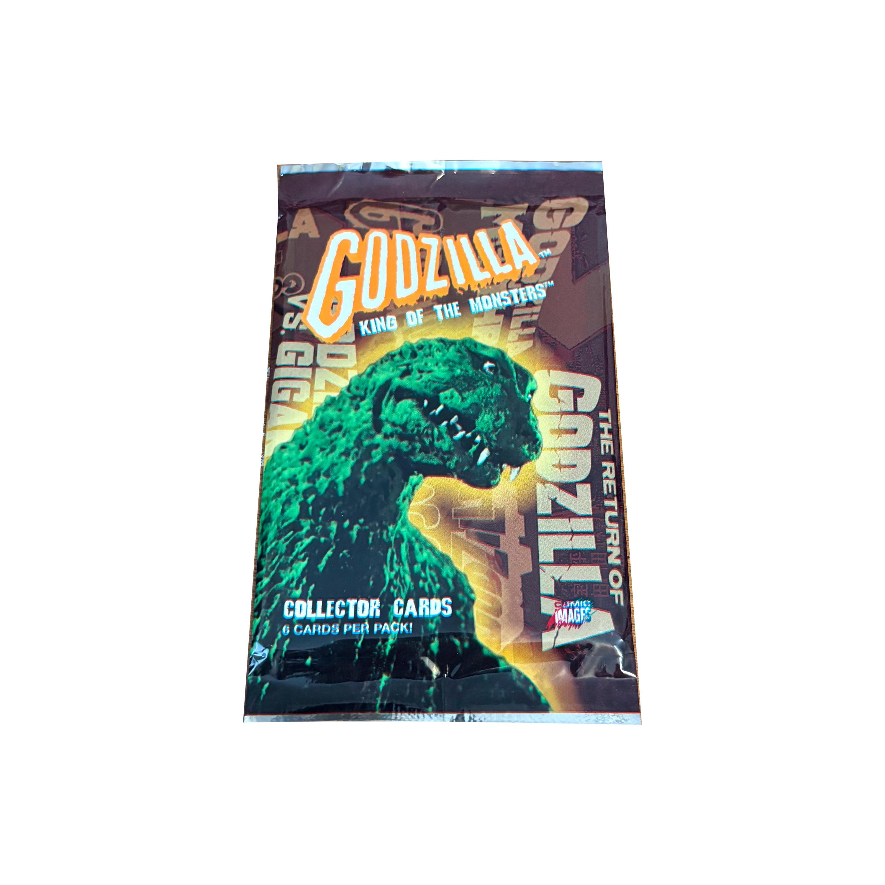 1 Pack of Godzilla King of the Monsters Vintage Trading Cards. 6