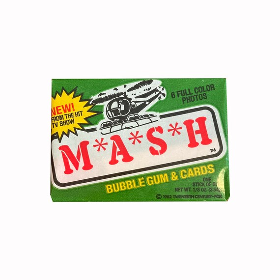 MASH TV Show Vintage Wax Pack. 6 Full Color Cards per Pack. Etsy