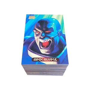 マーベル マスターピース 1994 ヴィンテージ トレーディング カード 140 枚セット (状態良好)。ヒルデブラント兄弟によるアート。スカイボックス 1993