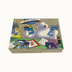 Coca-Cola Polar Bears South Pole Vacation complete set of 50 vintage cards in excellent condition + 6 card chase set. Collect-A-Card 1996.