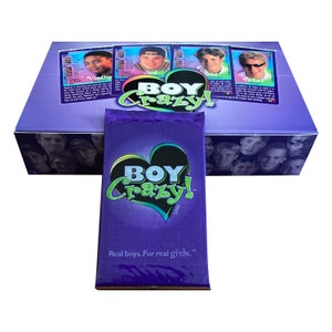 1 pakje Boy Crazy! vintage ruilkaarten. 9 kaarten per pak. Verzamel alle 363! Echte jongens voor echte meisjes! Ontcijfer 2000.
