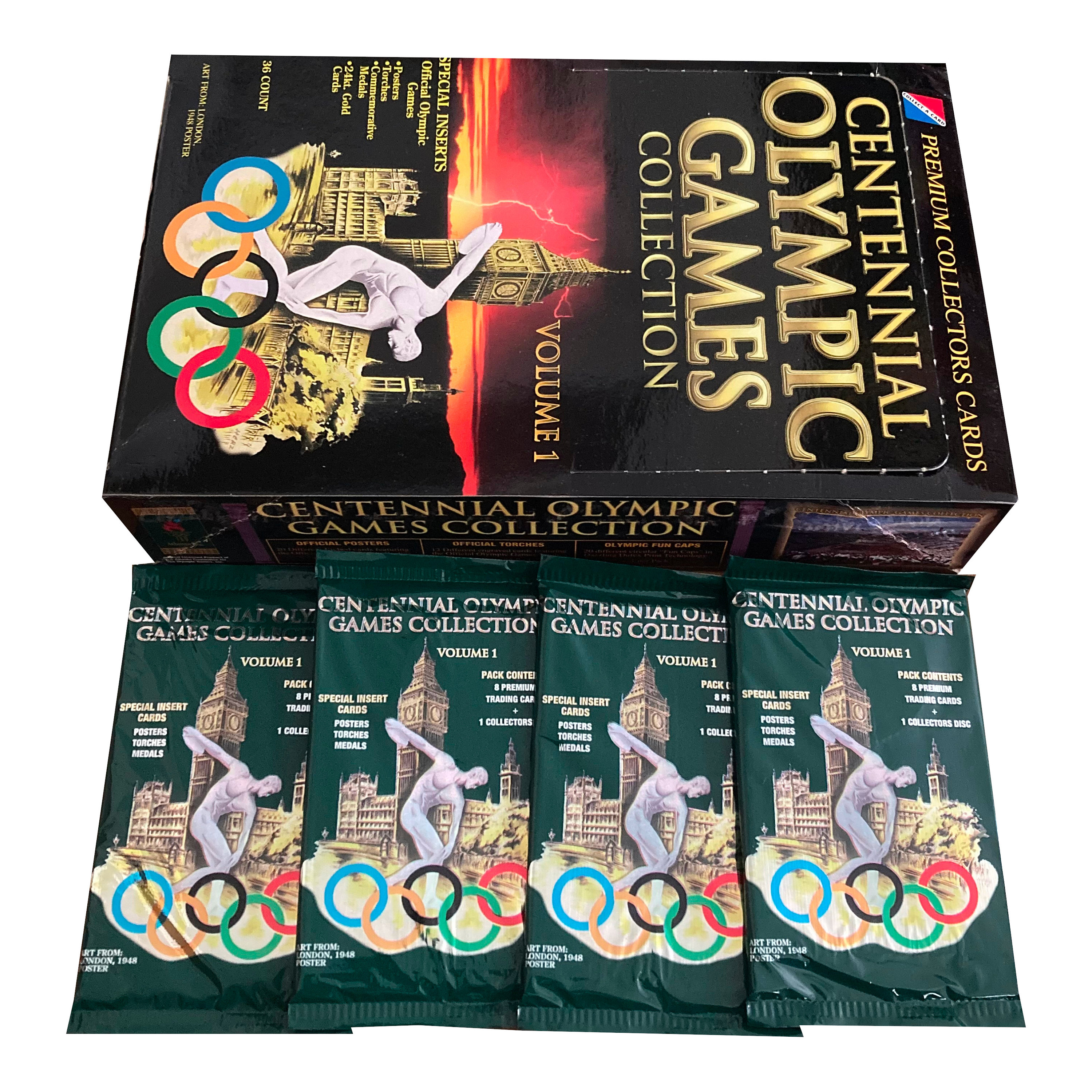 記念グッズ Olympic Games Collection 1996 4 Packs of Centennial Olympic Games Collection Volume 1 Vintage