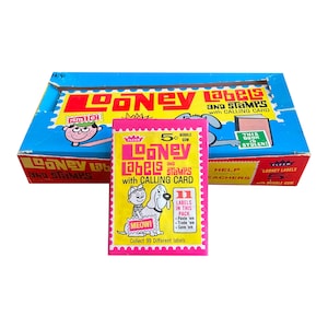 Looney Labels and Stamps With Calling Card vintage wax pack Excellent overall condition Fleer 1967 Nice addition to any wax pack collection!