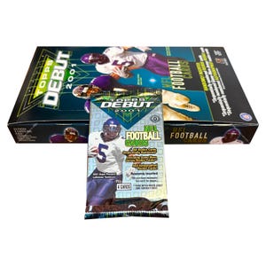 1 pack of 2001 Topps Debut vintage NFL Football cards. 4 cards per pack. Tons of rookies. See pics for complete checklist. Manning Brees