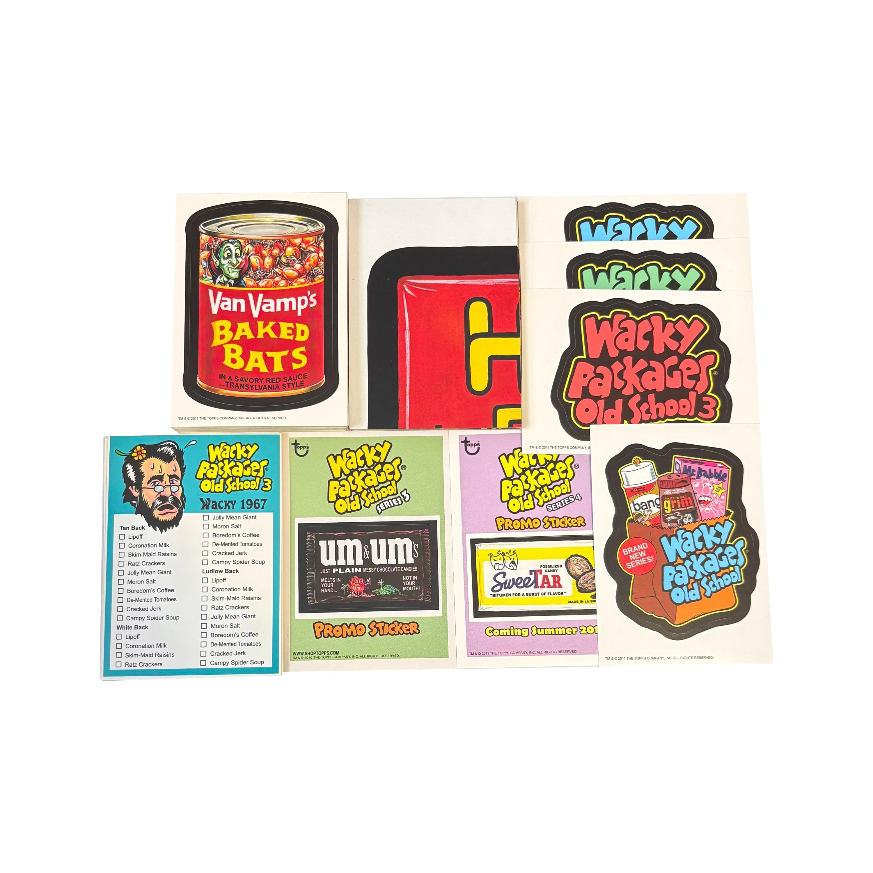 Wacky Packages Old School Series 3 Complete Set of 33 Vintage