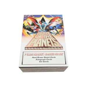Battle Of the Planets set base completo di 72 carte collezionabili vintage in condizioni eccellenti. Dynamic Forces (Australia) 2002. Sandy Frank.