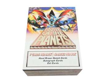 Battle Of the Planets complete base set of 72 vintage trading cards in excellent condition. Dynamic Forces (Australia) 2002. Sandy Frank.