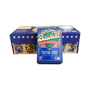 Jeu de cartes des étoiles du baseball majeur de 1990. Avec 58 joueurs du All-Star Game. Neuf sous emballage. Belle pièce de collection de la MLB !