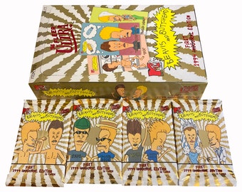 1 förpackning Beavis and Butt-head vintage samlarkort. Du väljer omslagsstil. 10 kort per förpackning. Amerikansk utgåva. Fleer Ultra 1994.