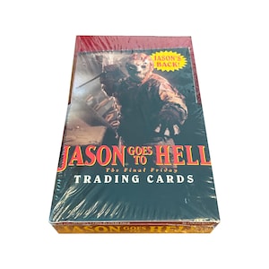 Factory sealed box of Jason Goes To Hell The Final Friday vintage trading cards. 36 packs of 12 cards. Eclipse 1993. Scarce! Friday the 13th